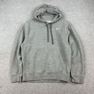 Nike Men's Sportswear Club Pullover Hoodie Light Heather Gray Size Small